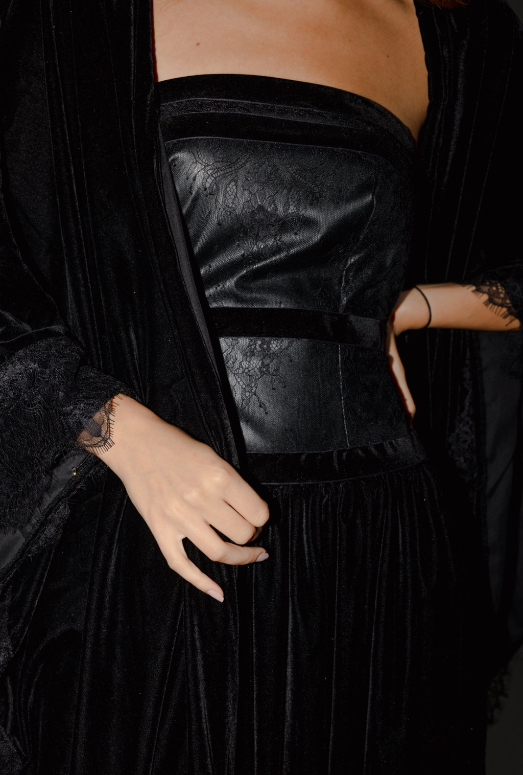 black leather