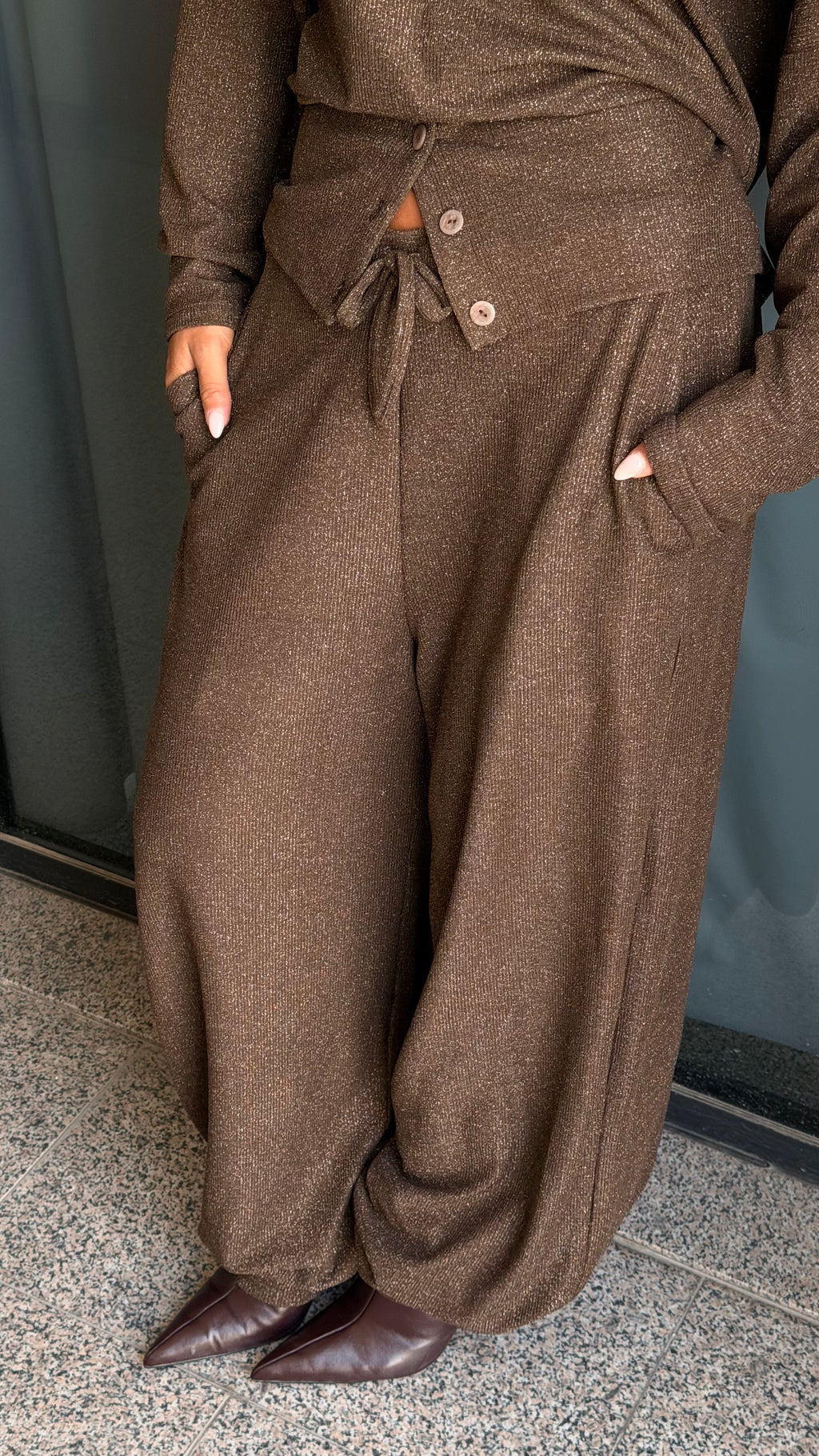 brown glitter set