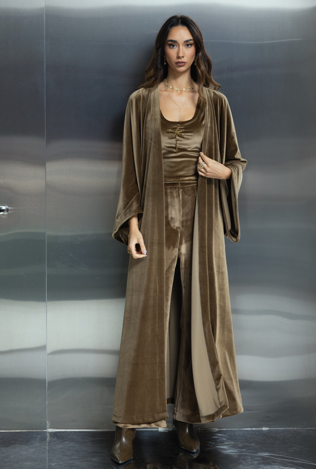 khaki 3 pieces
