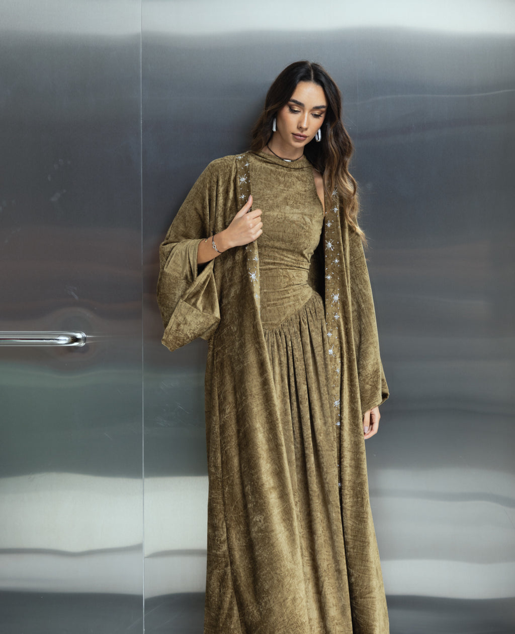 khaki 2 pieces
