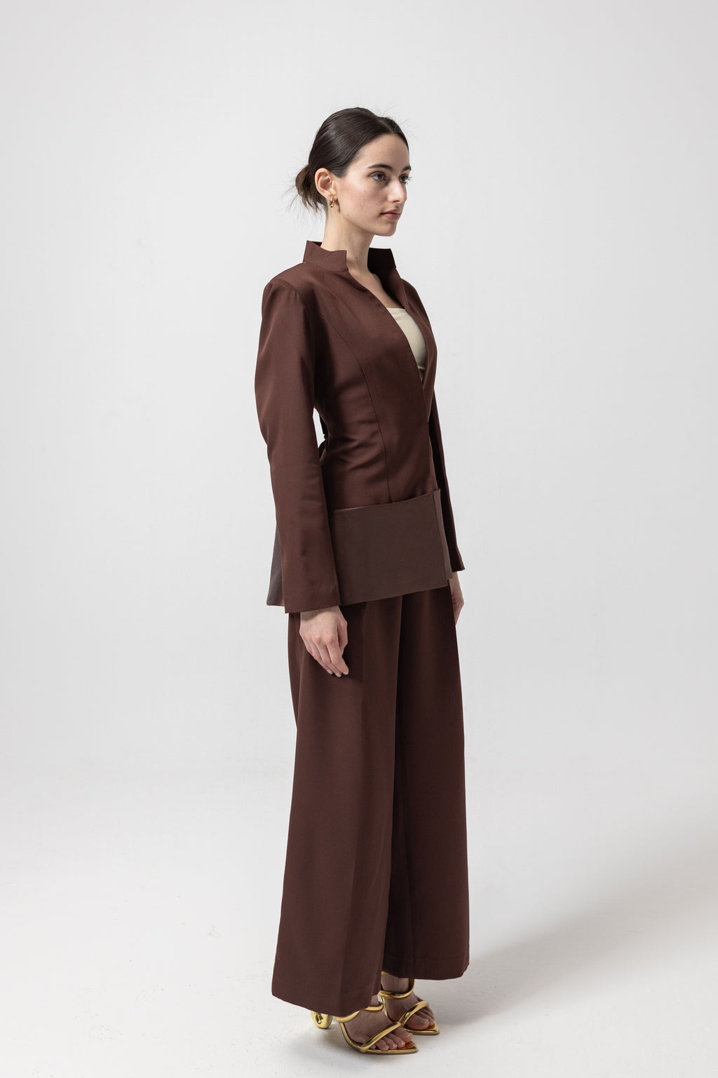 Brown suit