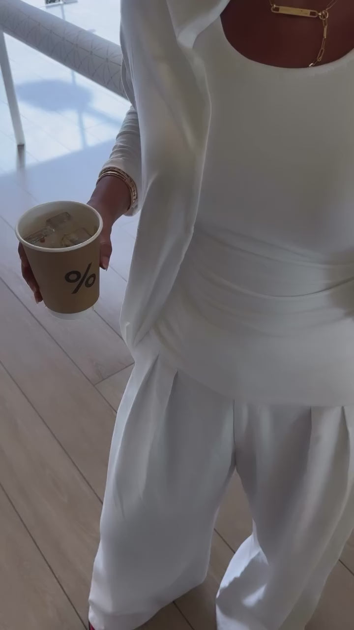 linen stretch set