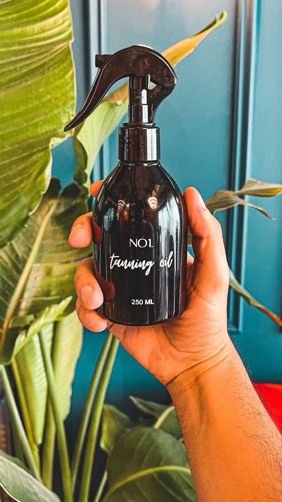 tanning oil