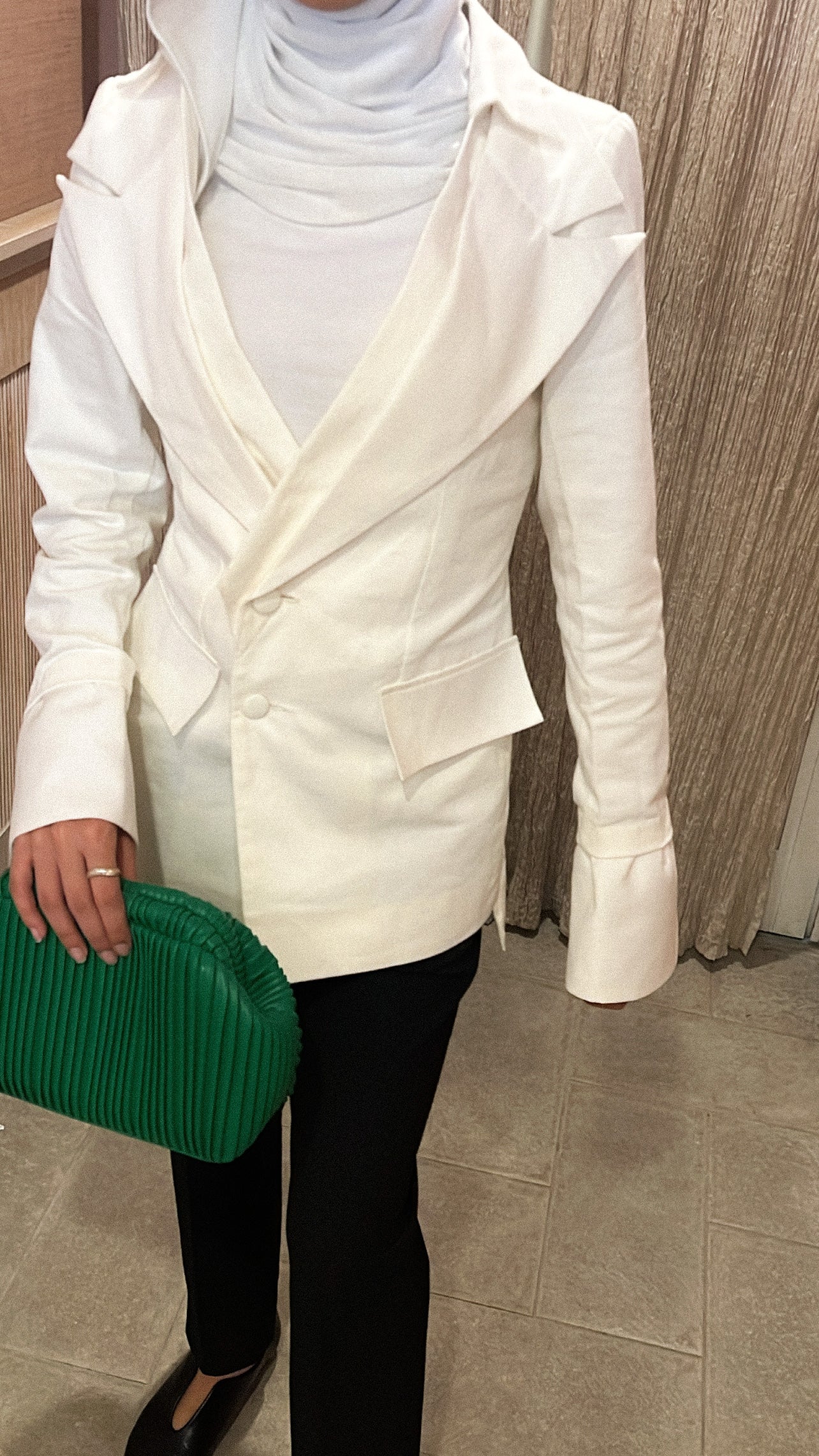 white blazer